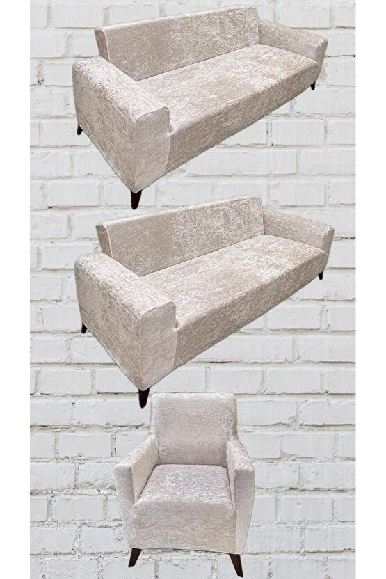 331 Parlak Kadife Giydirme Koltuk Örtüsü(NATÜREL)