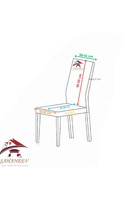 Mikro Kumaş Sandalye Kılıfı (4 ADET)VİZON