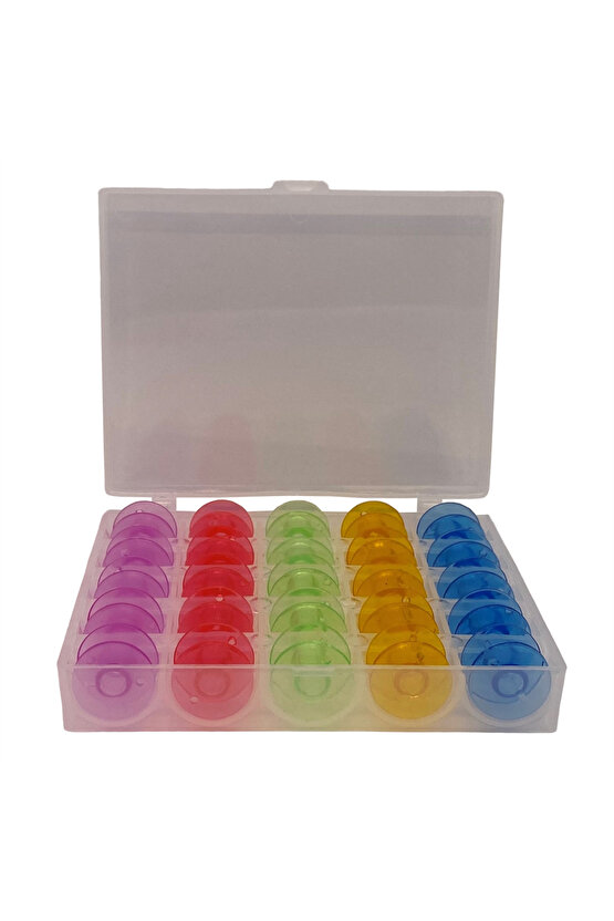 Ev Tipi Aile Dikiş Makinesi Plastik Geniş Masura Renkli (Kutulu)  HM2518M 25ADET