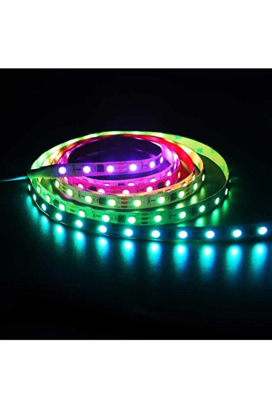 5 Metre Tak Çalıştır Kumandalı, 96 Renk RGB Şerit Led TV Ünitesi, Mutfak Tezgahı, Vitrin, Tavan Ledi