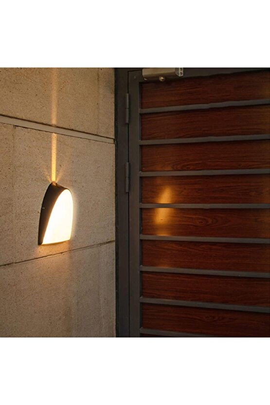 Elektrikle Çalışır, 24 Watt, 3000 Kelvin, IP65 İç ve Dış Mekan Led Aplik, Led Bahçe Duvar Armatürü