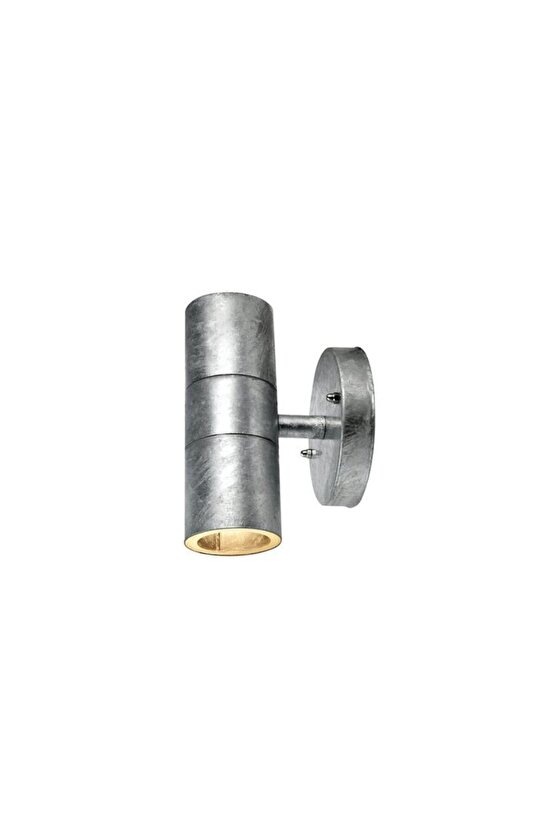 Gri Yaldız Eskitme Gu10 Duy Çift Yönlü Bahçe Duvar Apliği, İç ve Dış Mekan Armatür (Ampuller Hariç)