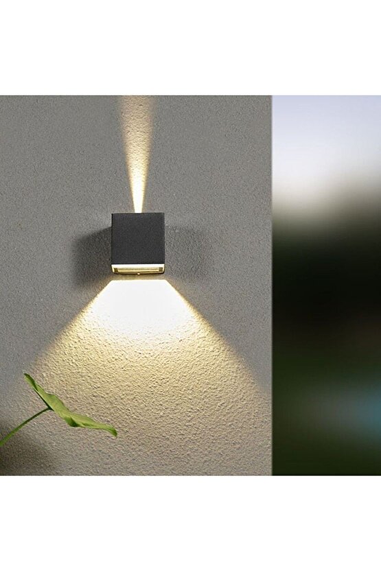 Işık Açısı Ayarlanabilir 10 Watt Dekoratif Led Aplik, Bahçe Duvar Armatürü, Villa, Bungalov Apliği