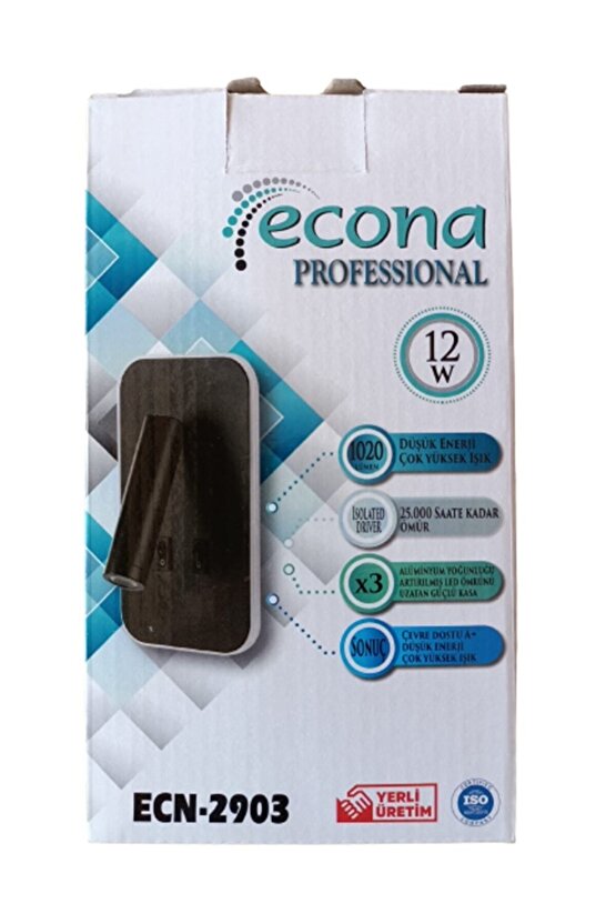 Lamp232 12w Siyah Çift Led Aplik , 3000k Gün Işığı Oynar Başlı Aplik, Led Armatür