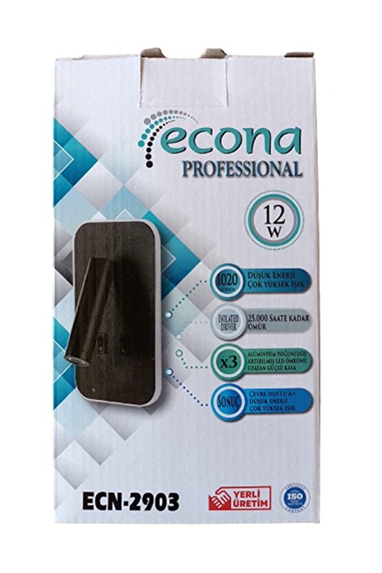 Lamp232 12w Siyah Çift Led Aplik , 3000k Gün Işığı Oynar Başlı Aplik, Led Armatür