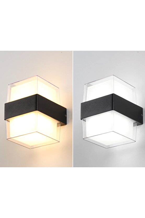 Ekim Aydinlatma 10 Watt Gün Işığı Ledli Bahçe Dış Mekan Aplik Armatürü, Modern Tasarım Bahçe Apliği