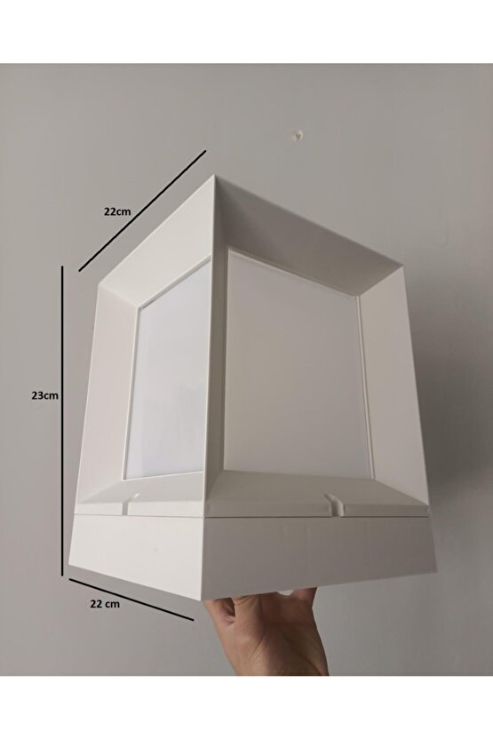 232LAMP Prizma Bahçe Armatürü (Beyaz Kasa)