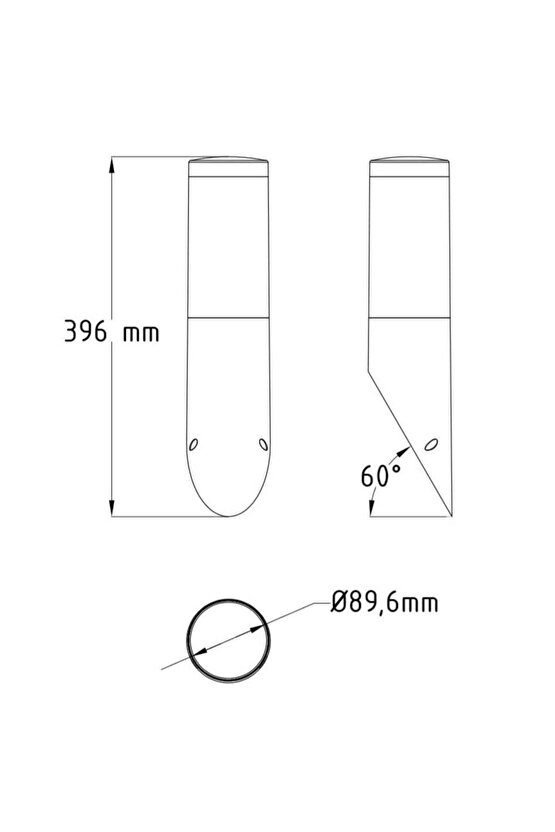 Horoz Orkide 3 Siyah Renkte Plastik Bahçe Aydınlatması E 27 Duylu