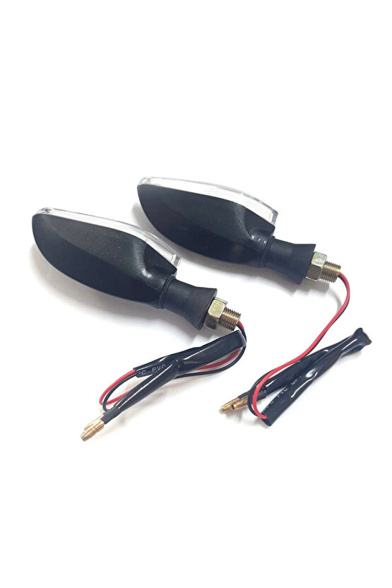 Motosiklet Üniversal Led Sinyal Beyaz Camlı Ktm Model