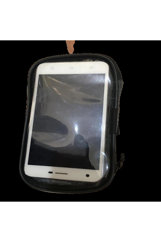 Siyah Su Geçirmez Kol Bağlantılı Lastikli Ayarlı Telefon Tutucu