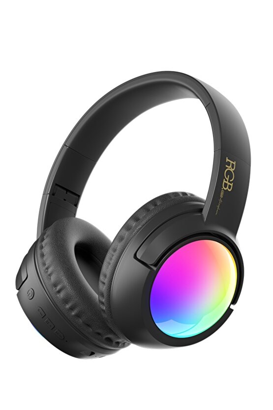 RGB LED IŞIKLI KABLOSUZ KULAKLIK BLUETOOTH ŞARJLI KULAKÜSTÜ WİRELESS HEADPHONES MİKROFONLU