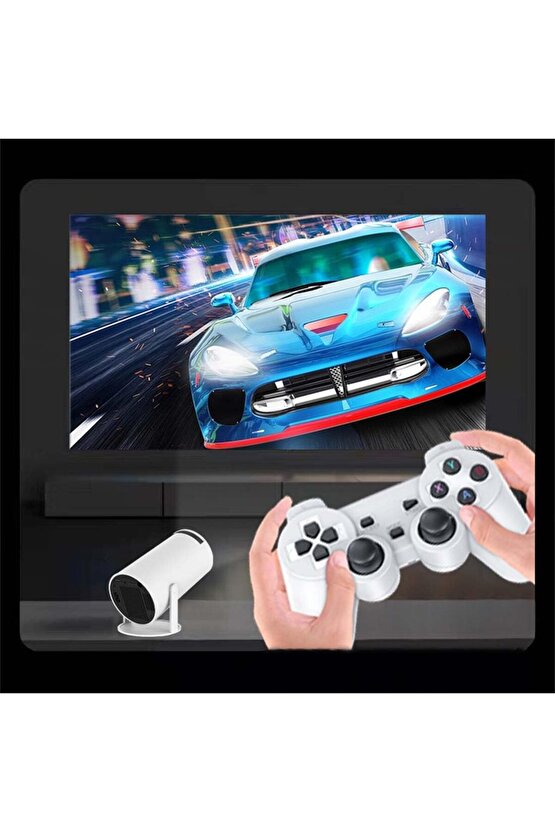 X10PLUS ANDROİD PROJEKTÖR + GAME PROJECTOR ULTRA HD 4K EV SİNEMA YANSITMA OYUN PROJEKSİYON CİHAZI