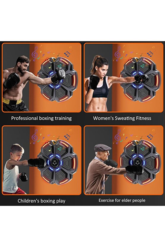 BLUETOOTH HOPARLÖR ÖZELLİKLİ DUVAR BOX MAKİNESİ 9 MOD SEVİYE AYARLI MÜZİKLİ BOKS MAKİNASI