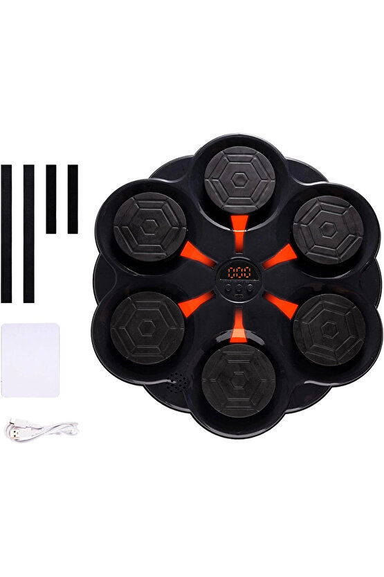 Duvar Boks Makinesi Müzikli Bluetooth Hoparlör Özellikli Led Işıklı Ritimli 9 Mod Seviye Ayarlı Box