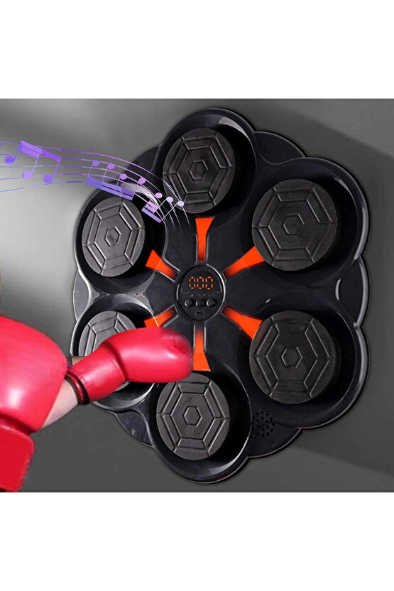 Duvar Boks Makinesi Müzikli Bluetooth Hoparlör Özellikli Led Işıklı Ritimli 9 Mod Seviye Ayarlı Box
