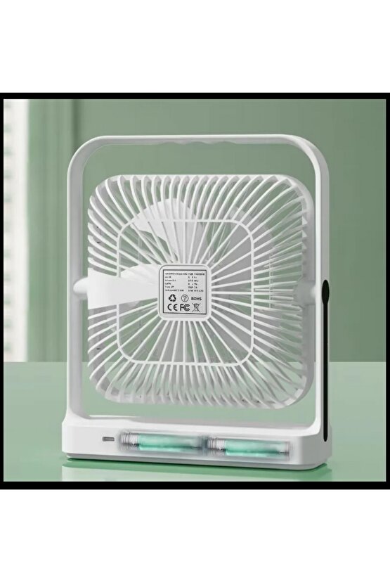 MASAÜSTÜ ŞARJLI FAN 120 HIZ KADEMELİ ULTRA İNCE LED GÖSTERGELİ VANTİLATÖR SERİNLETİCİ MİNİ KLİMA