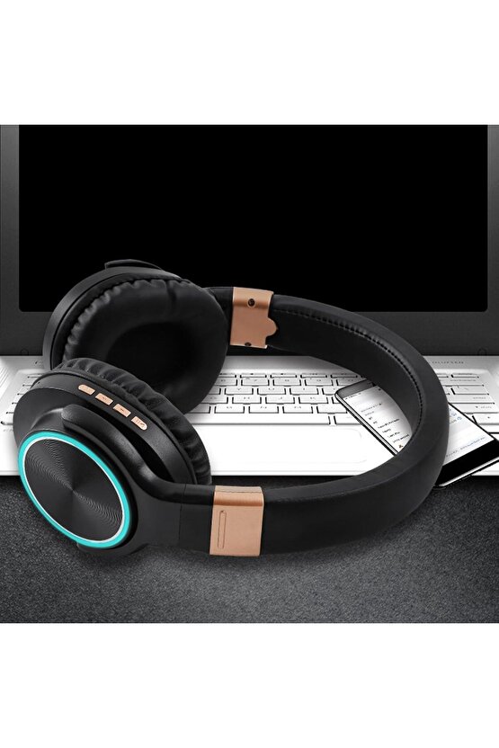 BLUETOOTH KULAKLIK SD KART VE AUX GİRİŞLİ ŞARJLI KABLOSUZ KULAKLIK MİKROFONLU FM RADYOLU SUPER BASS