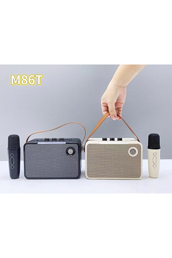 MİKROFONLU BLUETOOTH SPEAKER ŞARJLI KABLOSUZ KARAOKE HOPARLÖR PARTY BOX SES BOMBASI