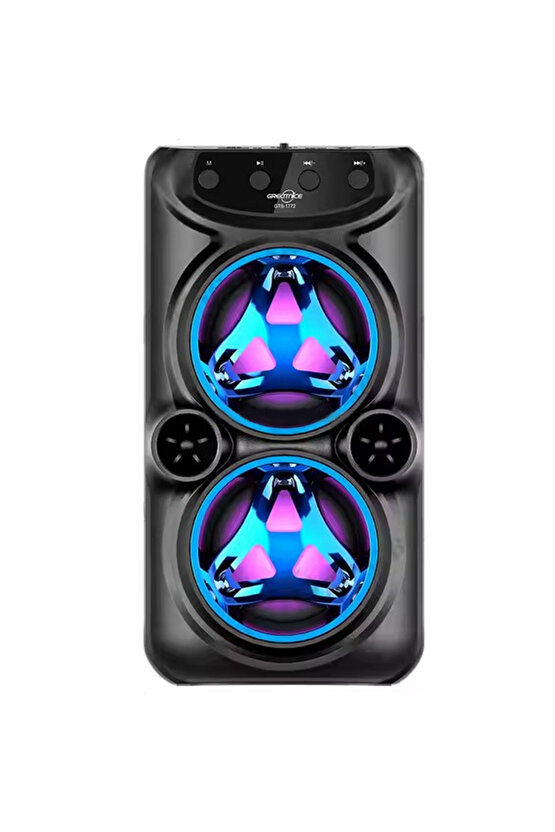 BLUETOOTH SPEAKER KABLOSUZ ŞARJLI HOPARLÖR LED IŞIKLI PARTY BOX MİKROFONLU SES BOMBASI