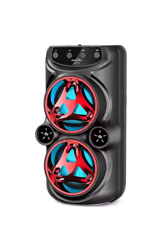 BLUETOOTH SPEAKER KABLOSUZ ŞARJLI HOPARLÖR LED IŞIKLI PARTY BOX MİKROFONLU SES BOMBASI