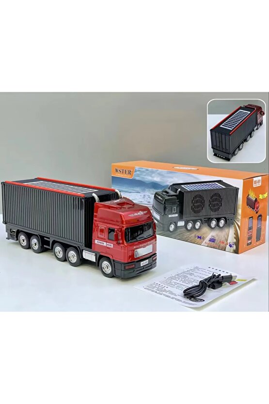 TIR ŞEKLİNDE BLUETOOTH SPEAKER ŞARJLI KABLOSUZ HOPARLÖR FM RADYO SD KART USB