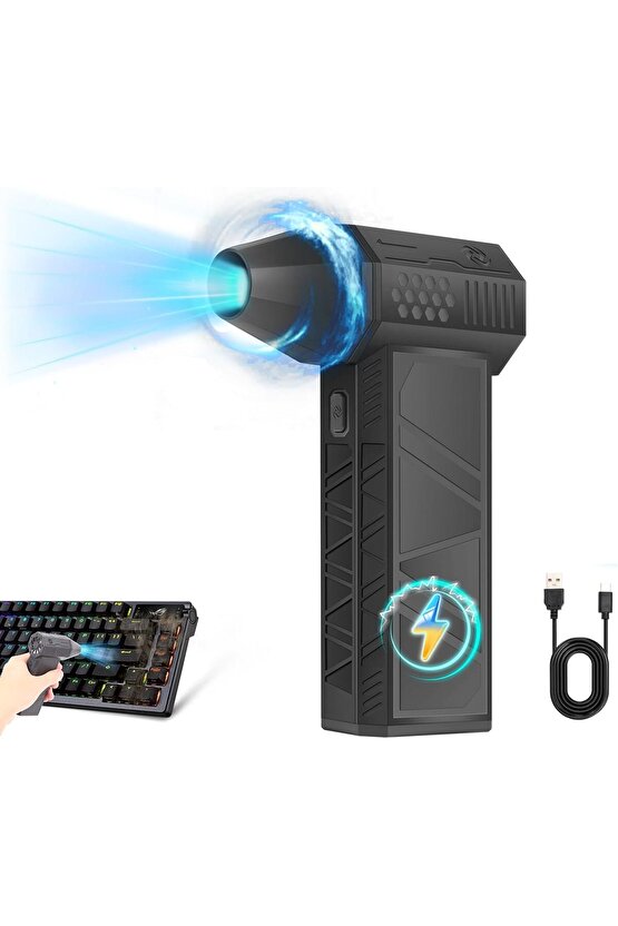 MİNİ TURBO JET FAN BASIÇLI HAVA ÜFLEYİCİ ŞARJLI VANTİLATÖR 130.000 RPM BASINÇLI HAVA FANI