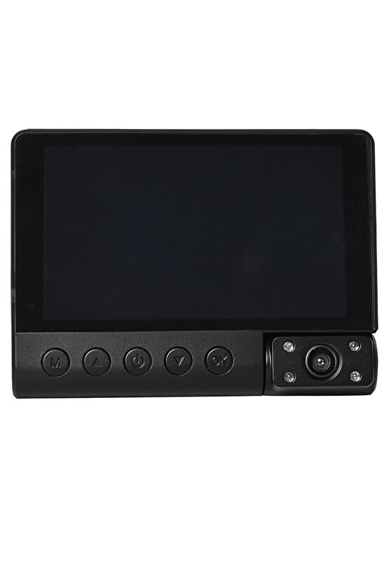 Gece Görüşlü 4 inç 3 Kameralı Araç Kamerası, Döngü Kayıt, Geniş Açı Görünümü, Tüm Arabalar için