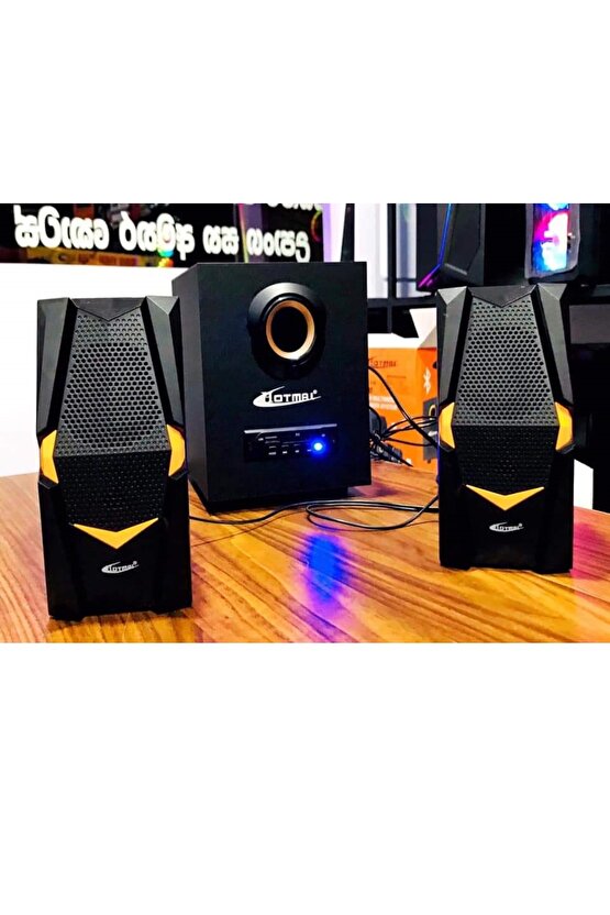 LED Işıklı Bluetooth Hoparlör - mükemmel Oyun Film Partisi Multimedya 2.1 Subwoofer Hoparlör Sistemi