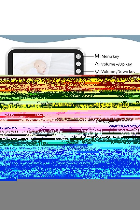 4.3 inç WiFi Bebek Monitörü, 8 IR Gece Görüş Ledli Güvenlik ve Bebek izleme Kamerası 2 Yönlü Ses