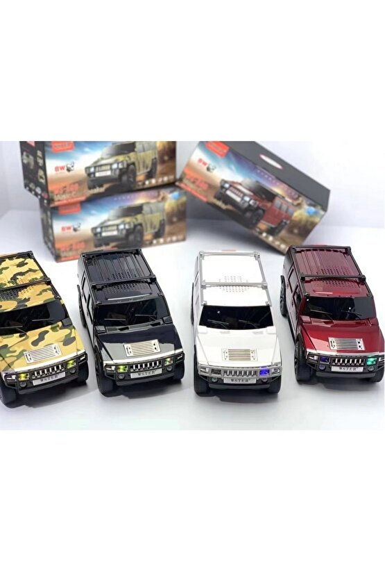 Ws-590 Hummer Oto Tasarımlı Bluetooth Hoparlör Sd Kart Usb Fm Radyolu Kablosuz Speaker