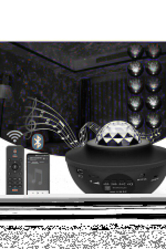 Starry Projektör Gece Lambası Bluetooth Hoparlör Ambians Işık