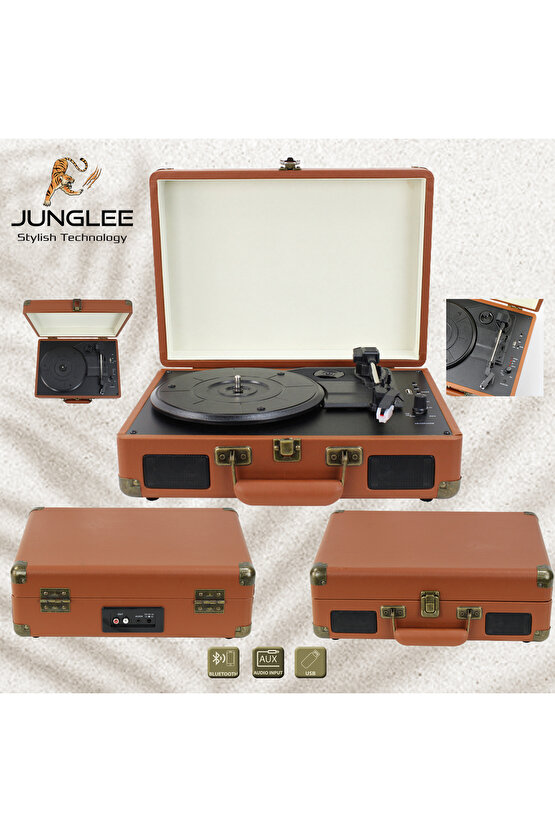 Lpsc-22 Nostaljik Pikap Plakçalar 33-45-78 Lik Plak Uyumlu Plak Çalar Kırmızı