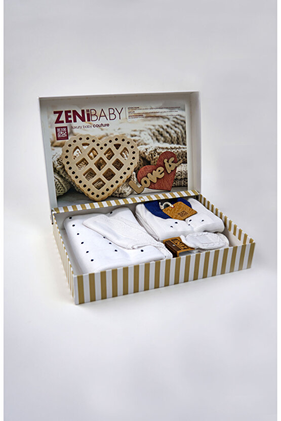 Yeni Doğan 5li Örme Triko Tulum Set (Özel Kutulu)