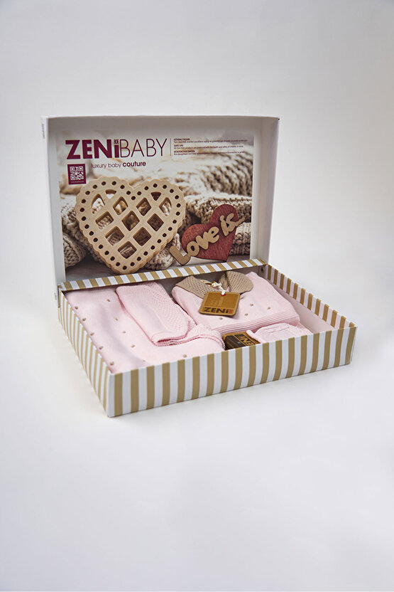 Yeni Doğan 5li Örme Triko Tulum Set (Özel Kutulu)