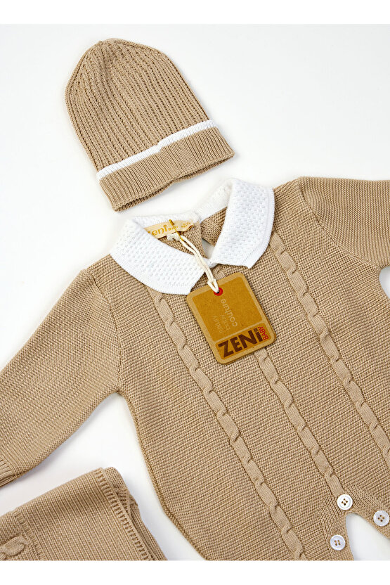 Yeni Doğan 5li Örme Triko Tulum Set (Özel Kutulu)