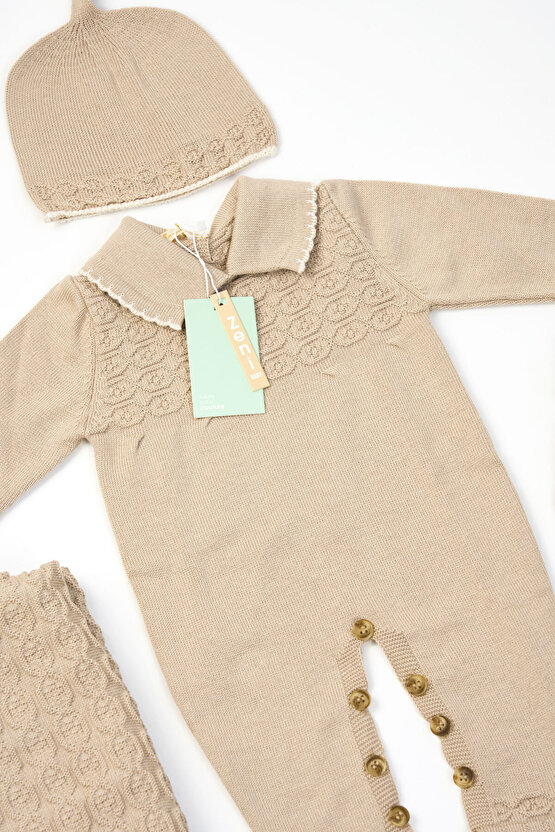 Yeni Doğan 5li Triko Tulum Set