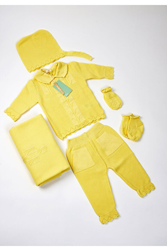 Yeni Doğan 5li Triko Tulum Set