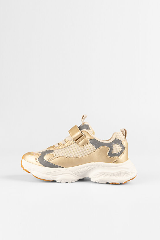 VİCCO TAG KIZ ÇOCUK PATİK PHYLON  SPOR AYAKKABI ALTIN