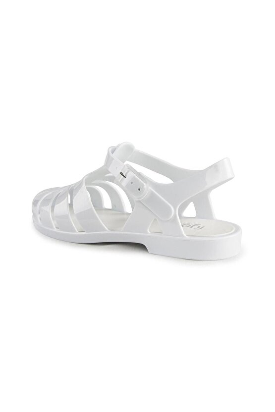 S10258 Biarritz Brillo Sandalet Beyaz