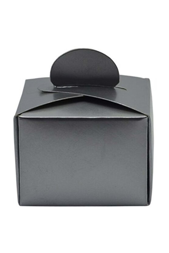 Lokum Kutusu - Küp - Gümüş 50li