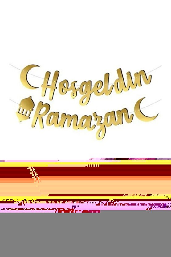 Hoşgeldin Ramazan Kaligrafi Banner Yazı Ramazan Süsleri