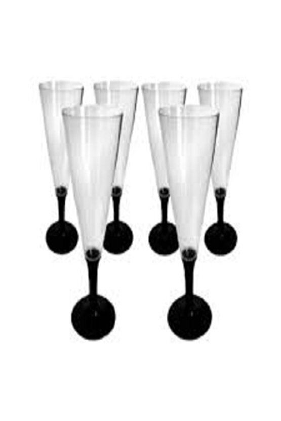 Kristal Mika Plastik Şampanya Kadehi 100 Adet