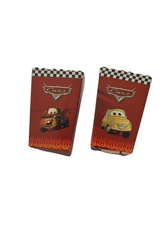 Cars 8Li Mısır Kutusu- Popcorn Kutusu Arabalar
