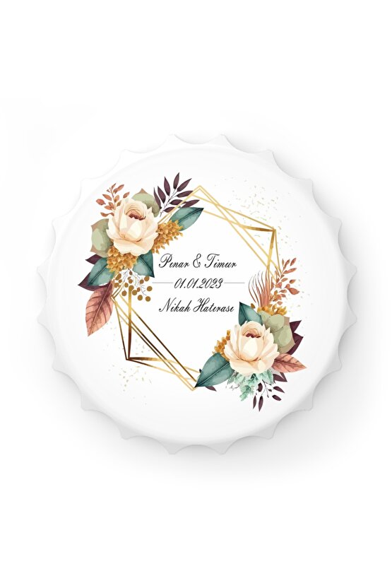 50 Adet Kapak Açacak Magnet Buzdolabı Süsü, Söz, Nişan, Kına, Nikah, Düğün Hatırası Promosyon 14