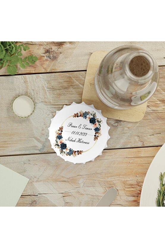 50 Adet Kapak Açacak Magnet Buzdolabı Süsü, Söz, Nişan, Kına, Nikah, Düğün Hatırası Promosyon 13