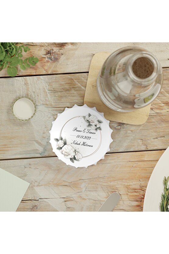 50 Adet Kapak Açacak Magnet Buzdolabı Süsü, Söz, Nişan, Kına, Nikah, Düğün Hatırası Promosyon 8