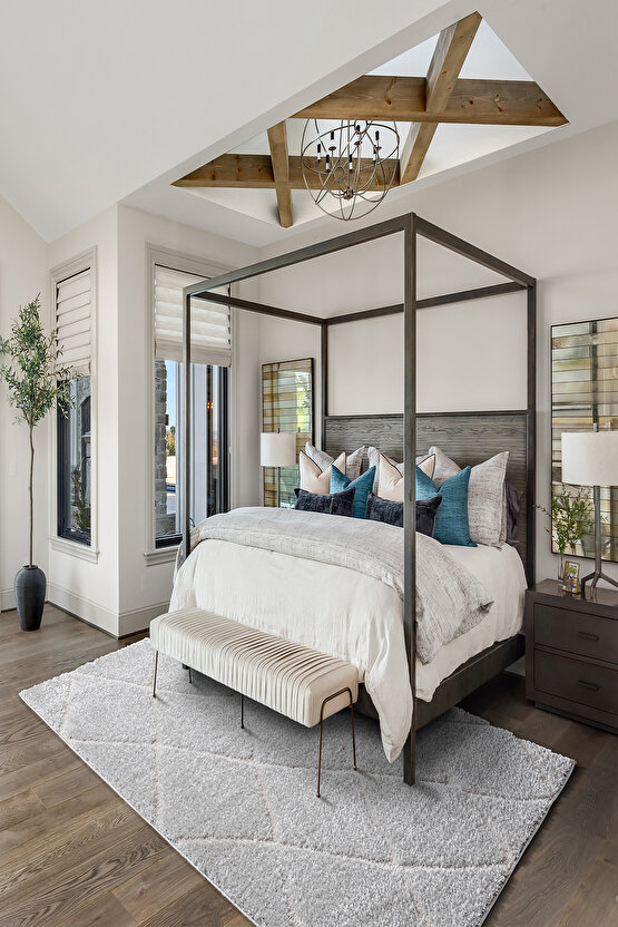 B109 Gri Kolay Kullanım Hav Toz Vermez Yumuşak Dokulu Uzun Tüylü Modern Shaggy Halı