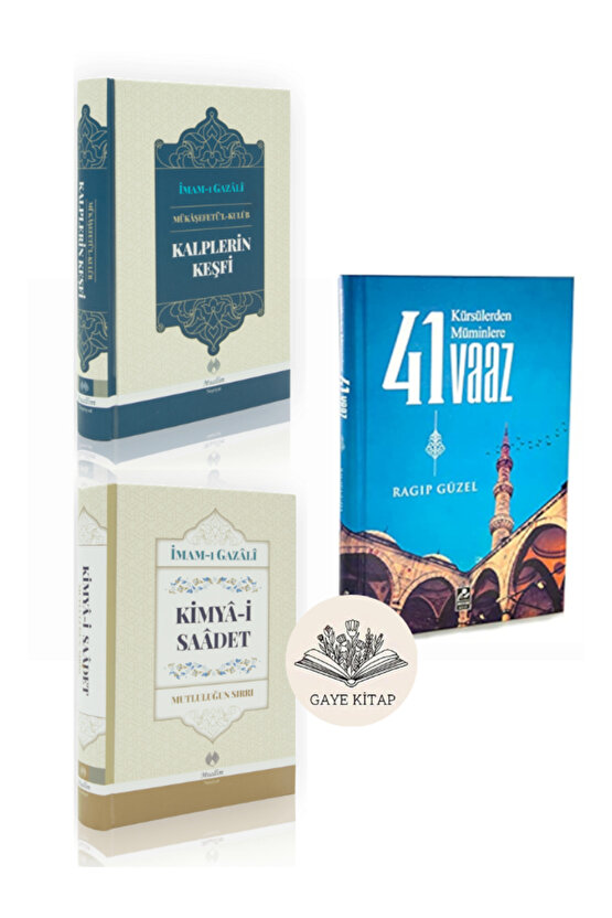 Kalplerin Keşfi - Kimya-i Saadet - Kürsülerden Müminlere 41 Vaaz (CİLTLİ) 3 Kitap Set