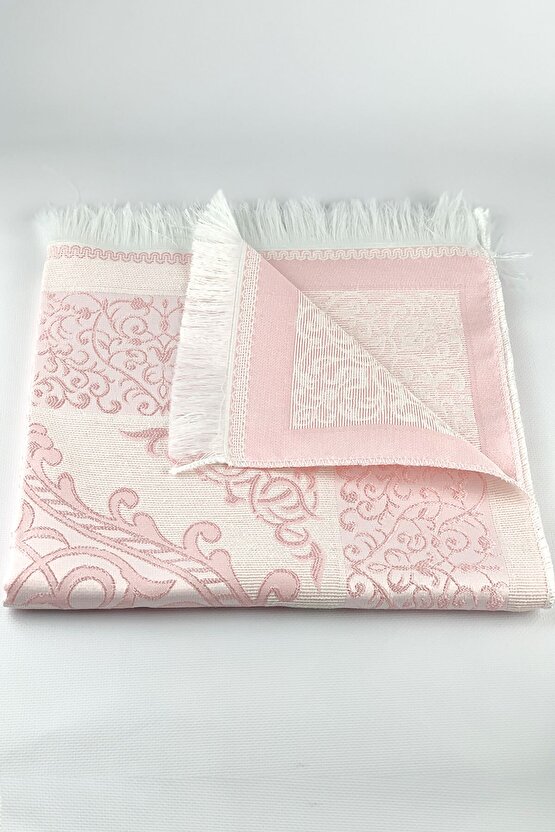 Çeyizlik Seccade Seti Lüks Özel Kutusunda Pembe Namaz Seti, Gelin Damat Bohçalık Set