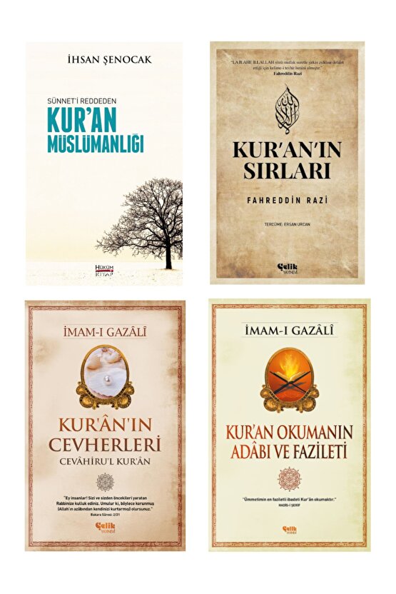 Islam Için Kuran Seti Kuran Müslümanlığı-kuranın Sırları-kuranın Cevherleri 4lü Set